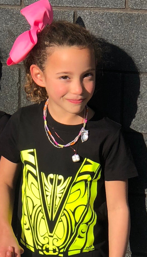 Kids T-Shirts- Black/Hi Vis Yellow - Hi-Vis-Trends